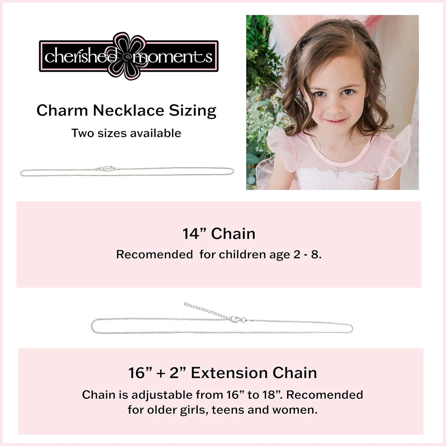 Cherished Moments Personalized Sterling Silver Vertical Bar Necklace with Cross or Heart Charm, First Communion Gift for Girls, Custom Engraved Confirmation Gift for Teens and Women