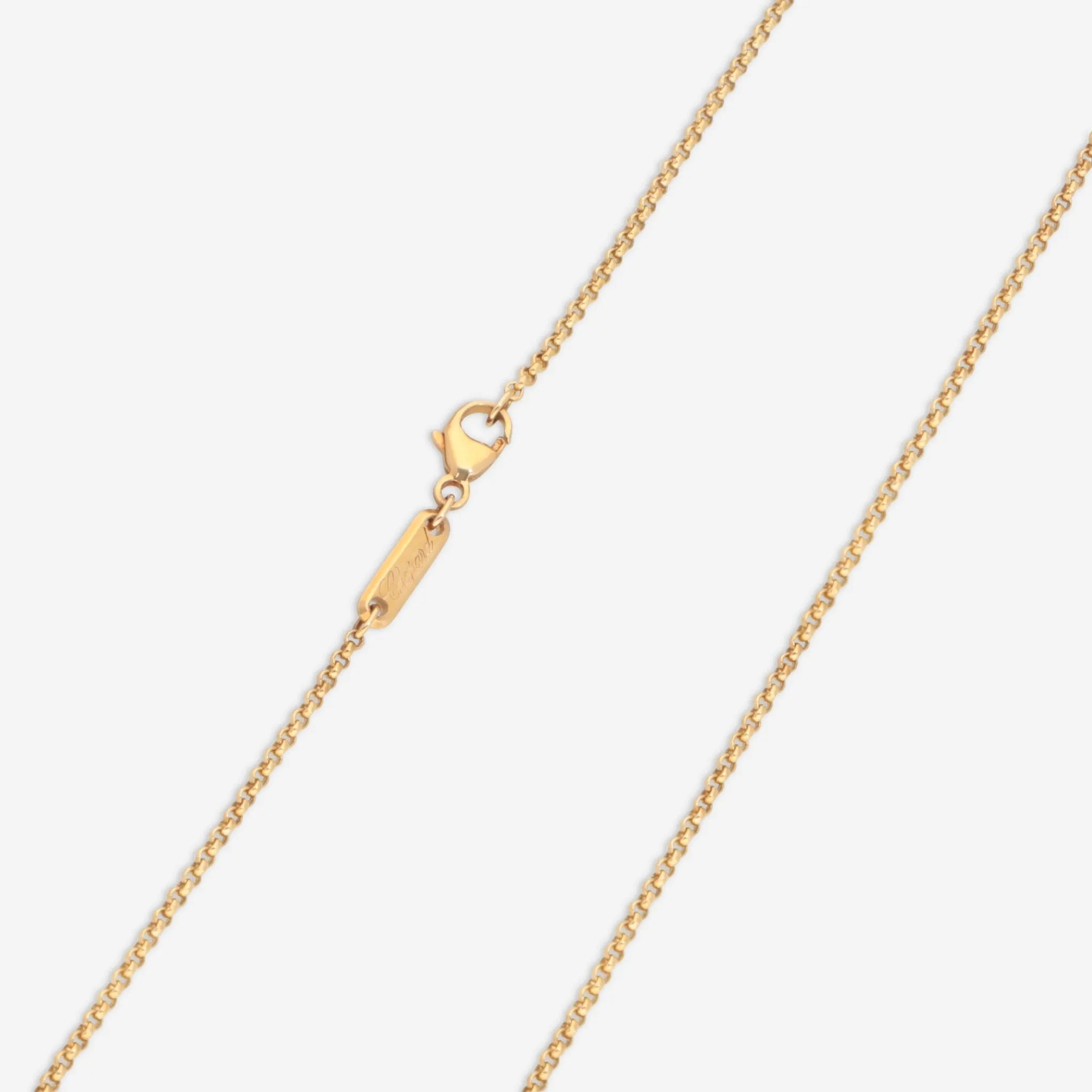 Chopard Happy Diamonds 18K Yellow Gold Diamond Pendant Necklace 795256-0001