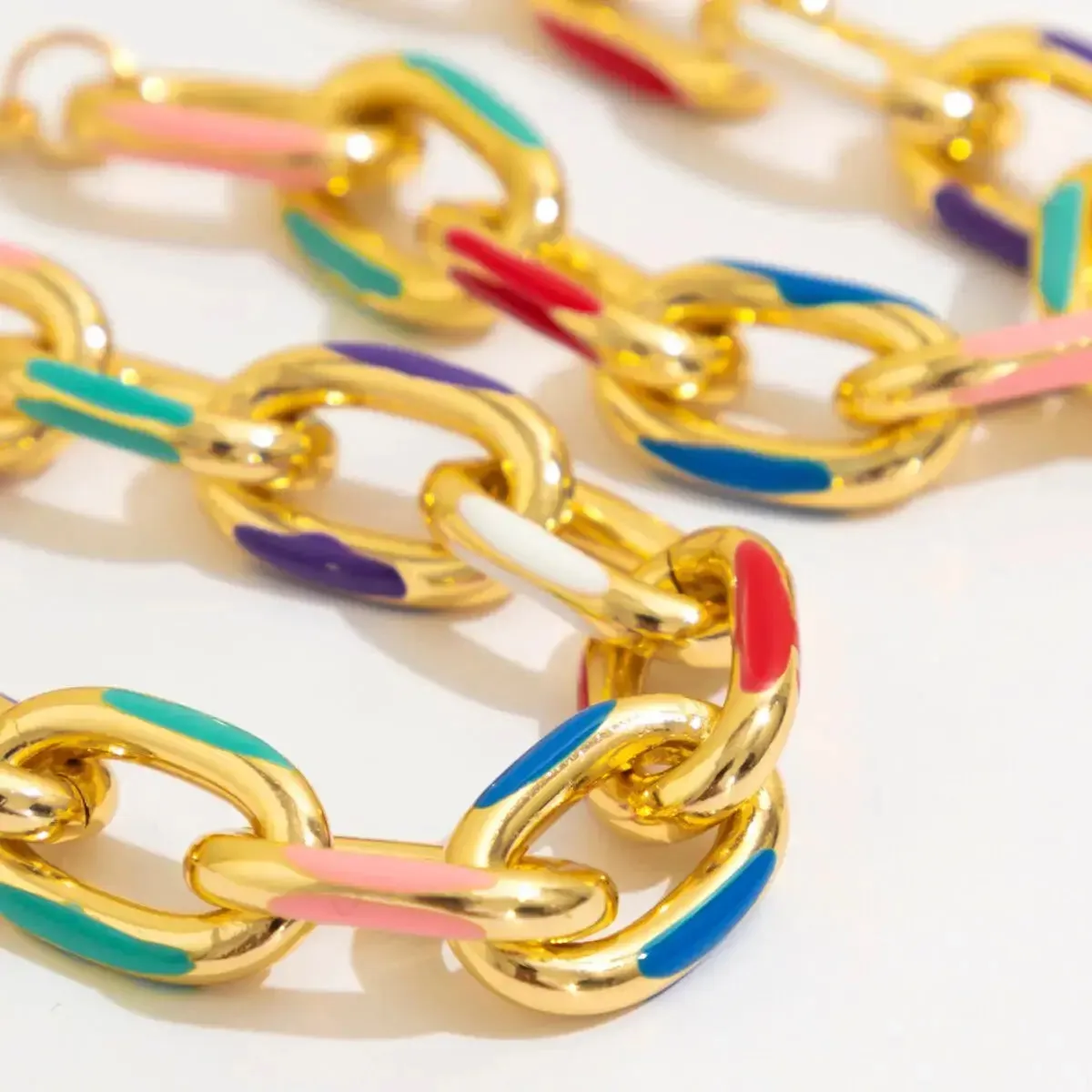 Chromatic Links Necklace & Bracelet Set