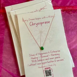 Chrysoprase Wish Necklace