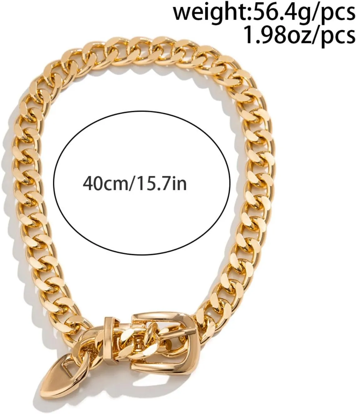 Chunky Gold Necklaces Statement Choker Necklace Paperclip Chain Layered Necklace Chain Punk Thick Necklace Accessories for Women