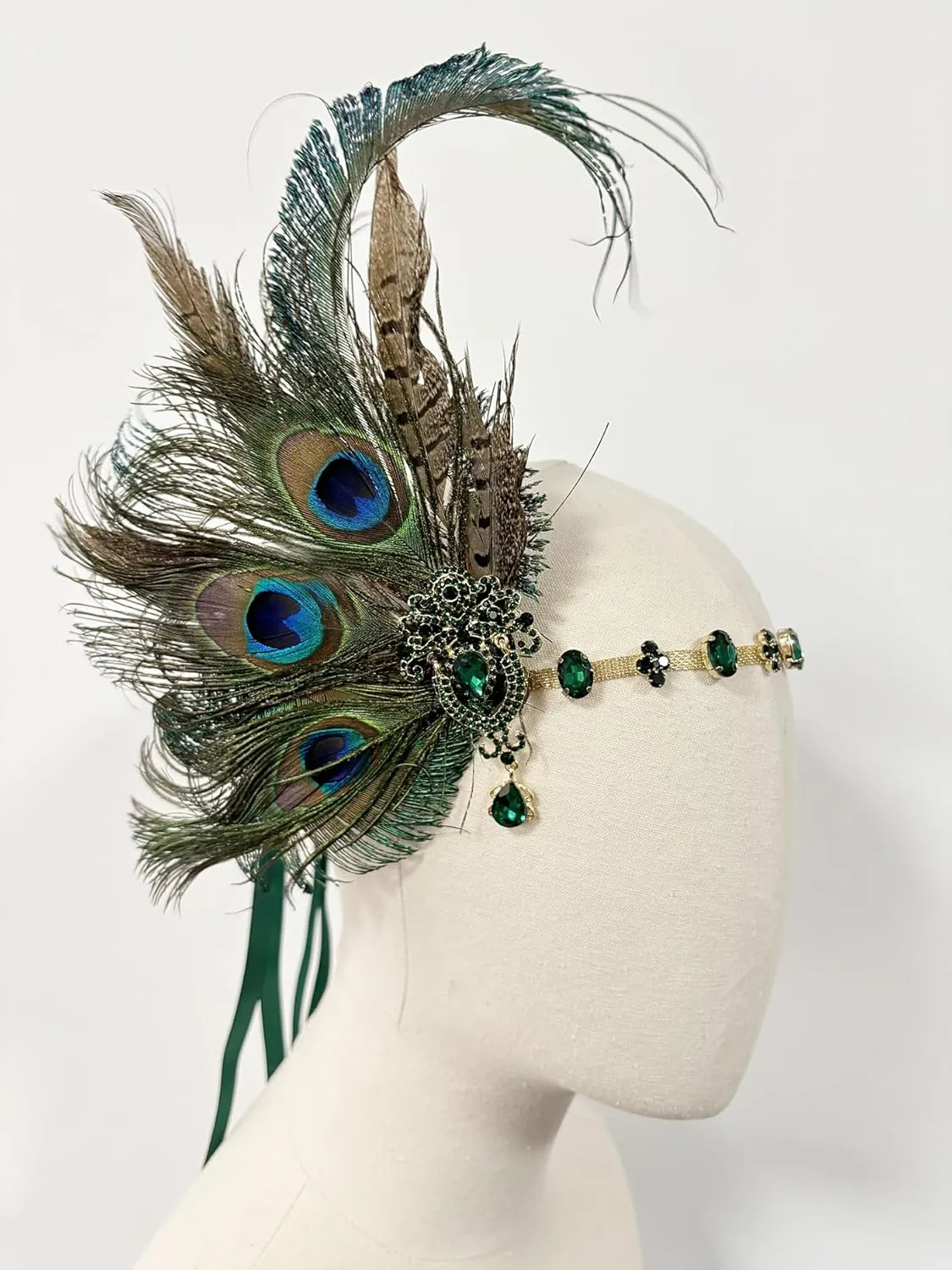 Cizoe 1920s Flapper Accessories Set for Women, Great Gatsby Headband Headpiece Roaring 20s Flapper Costume Accessories Set
