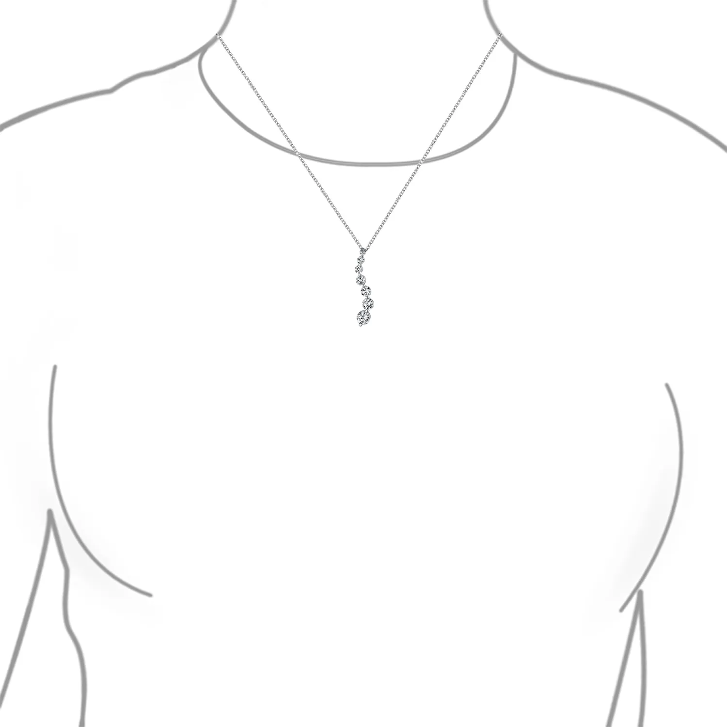 Classic Bridal Necklace Solitaire CZ Pendant & Earrings Set in Sterling Silver
