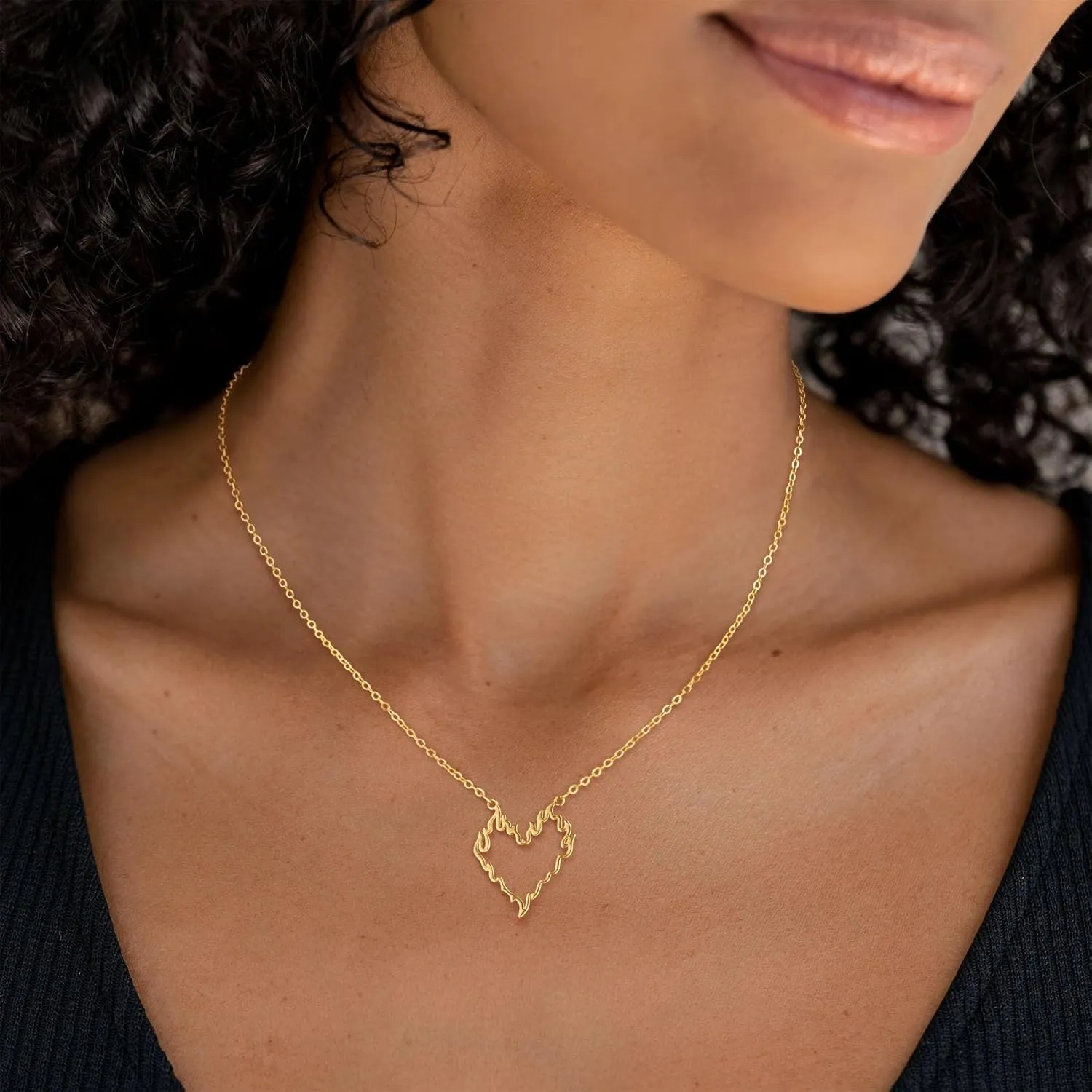 Classic Heart Necklaces for Women Adjustable Cubic Zircon Necklaces for Women Dainty Silver/Gold Pendant Necklace Gifts for Her