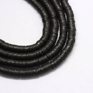 Clay 3mm Beads - Black (1 Strand)