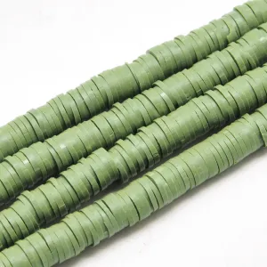 Clay 3mm Beads - Olive Green (1 Strand)