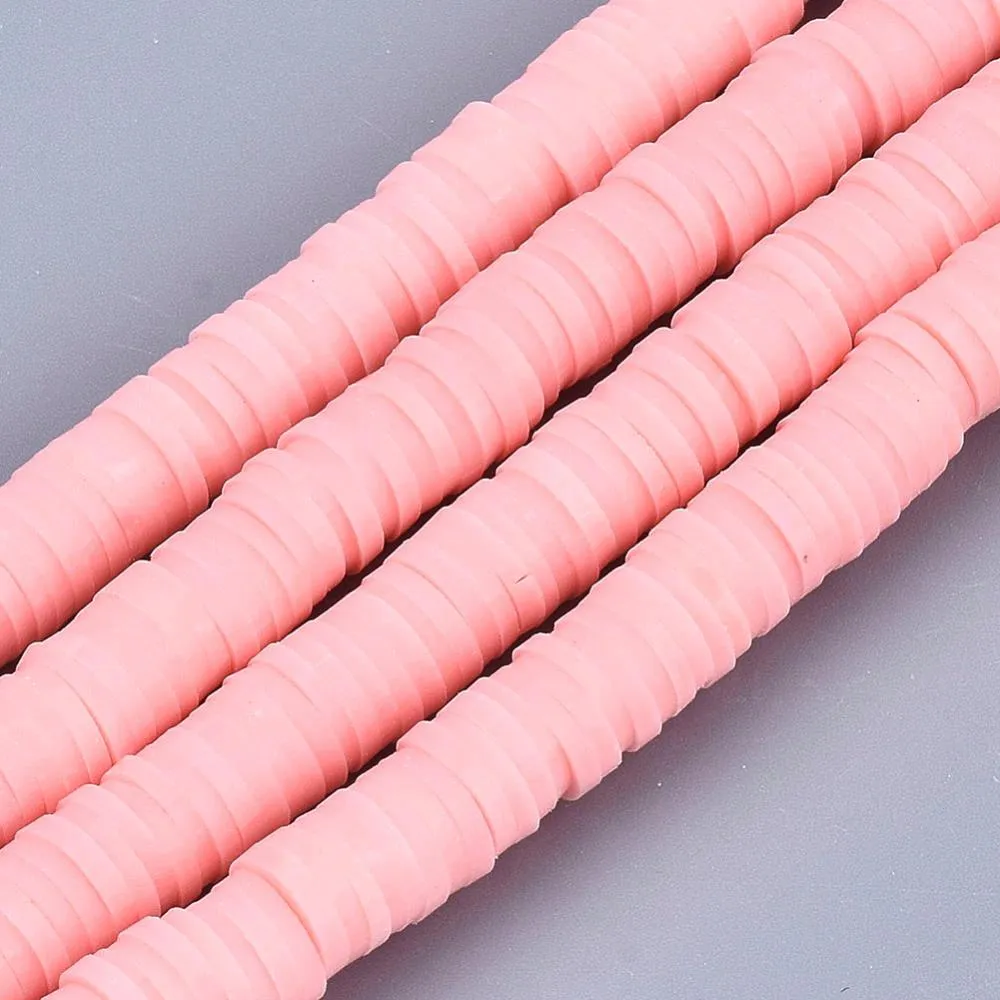 Clay 3mm Beads - Pink (1 Strand)