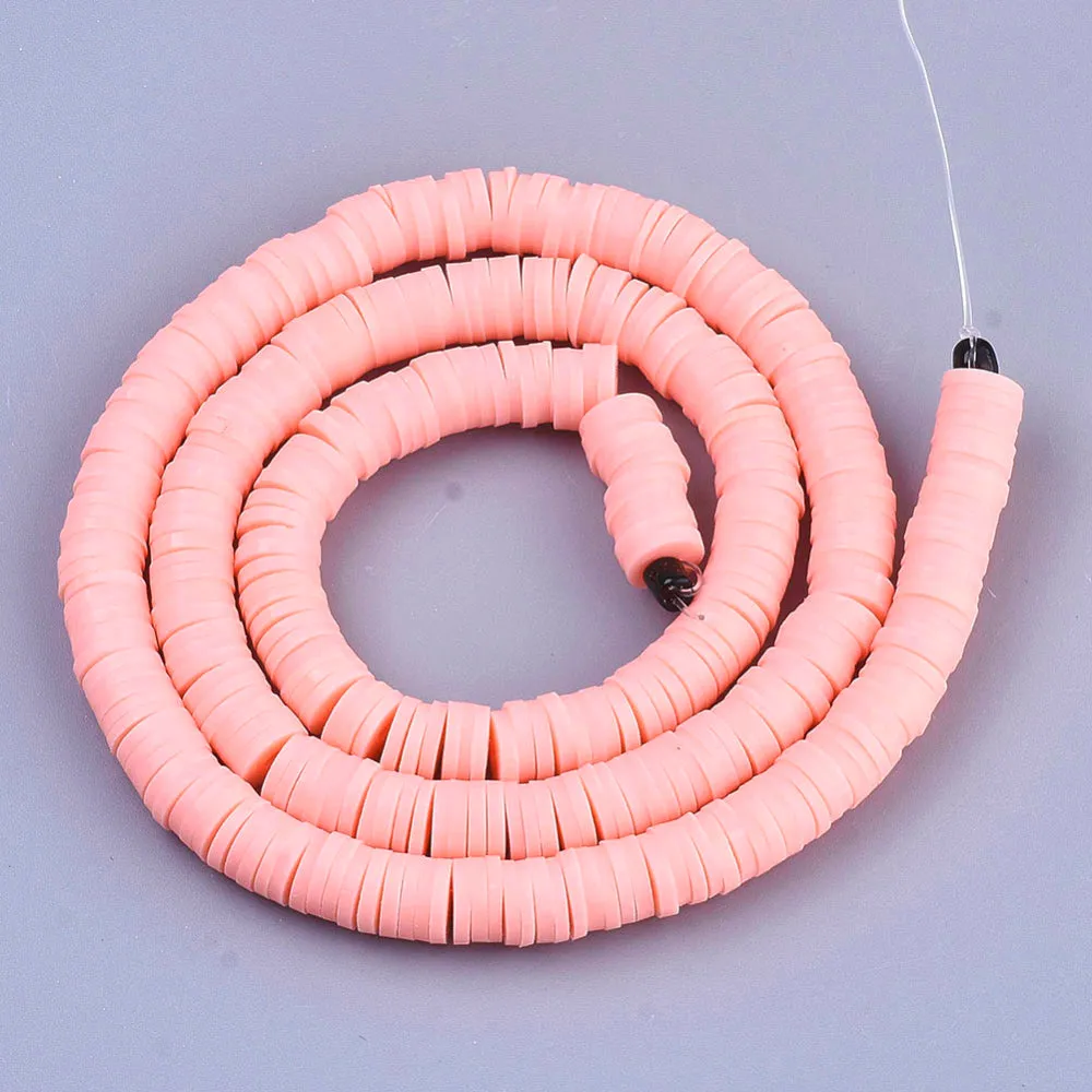Clay 3mm Beads - Pink (1 Strand)