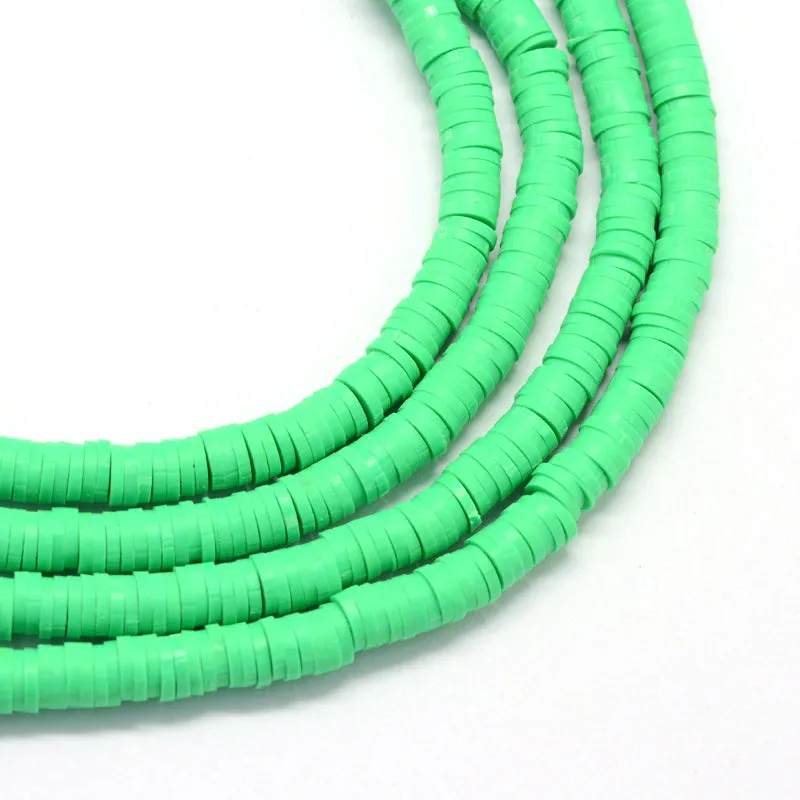 Clay 3mm Beads - Spring Green (1 Strand)