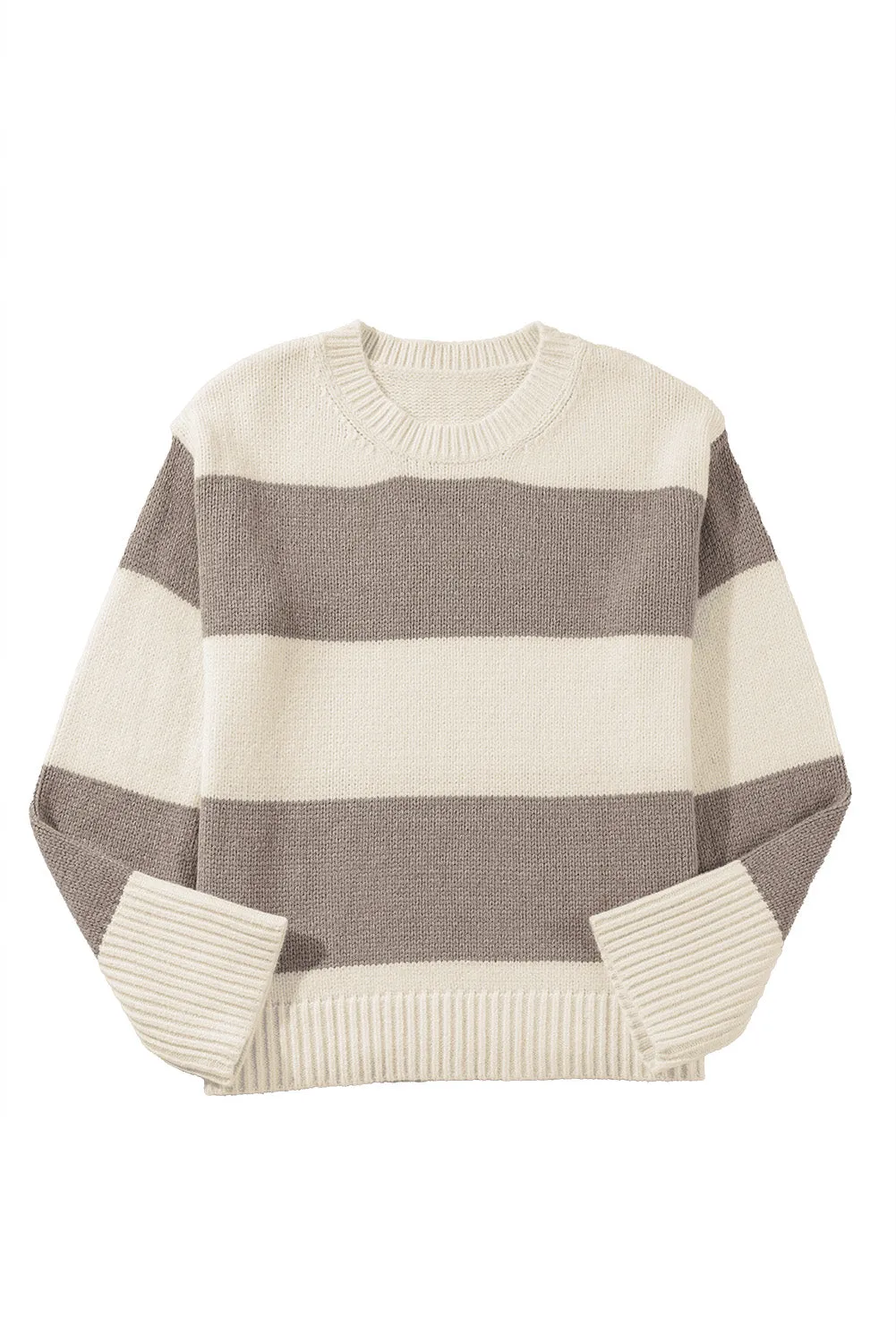 Colorblock Loose Pullover Sweater