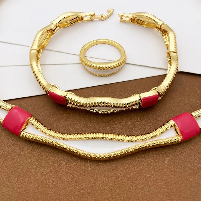 Colorful Jewelry Set Necklace For Women nigérian Bridal Jewelry Set