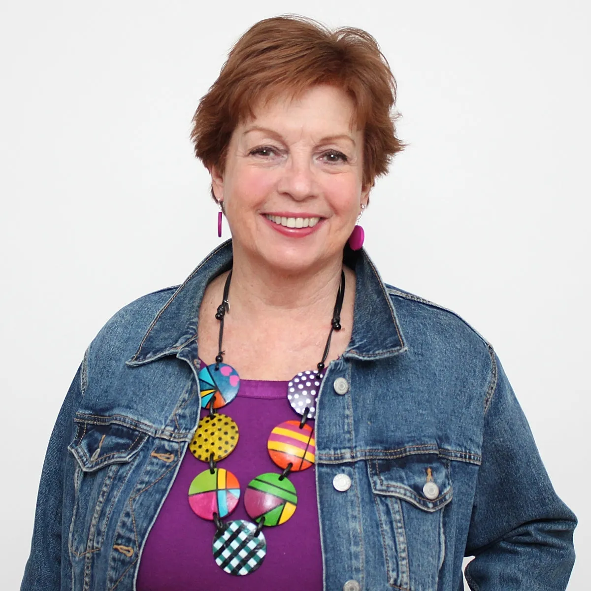 Colorful Rhea Disc Necklace