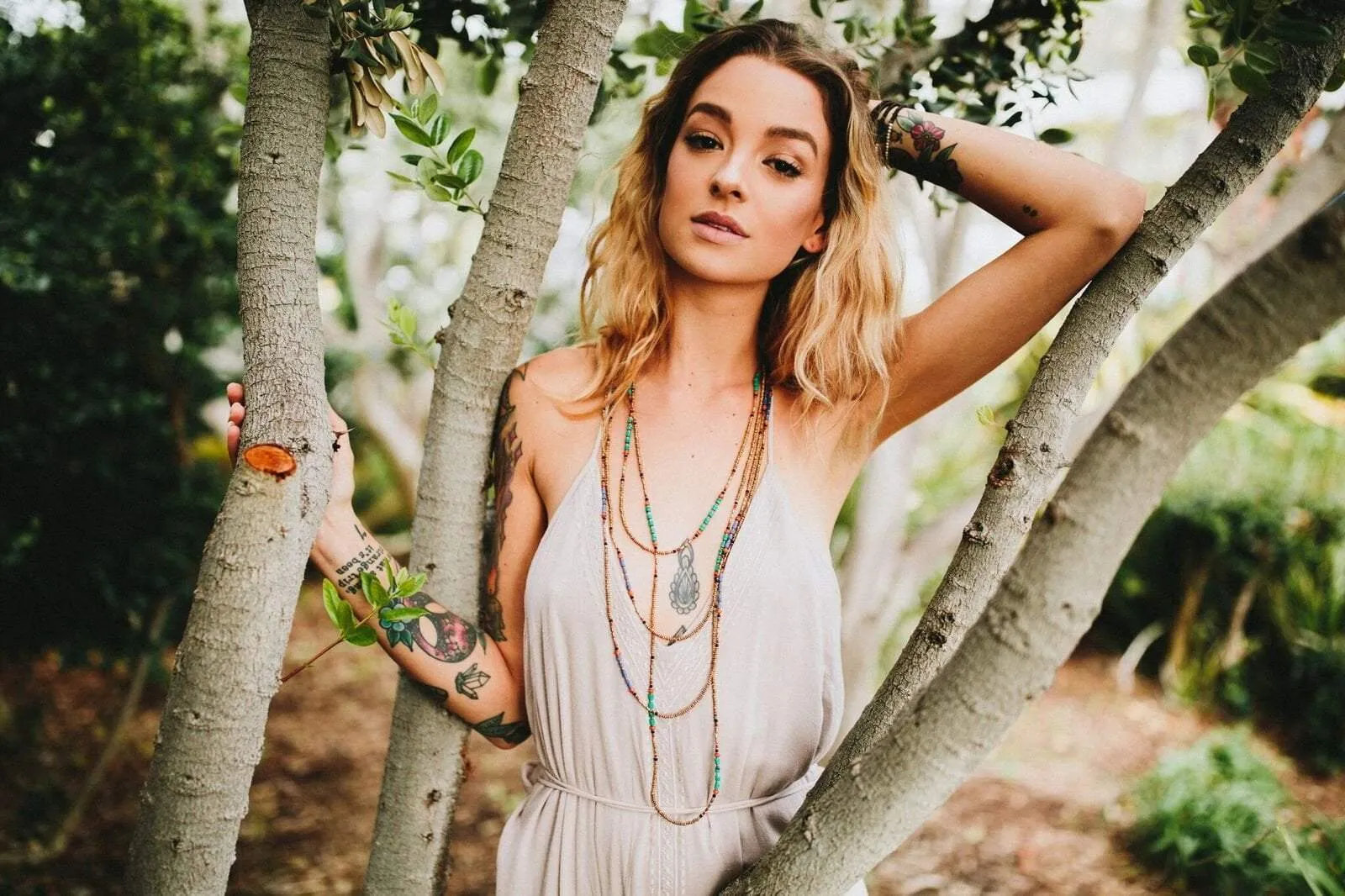 Colorful Turquoise and Gold Wrap Necklace