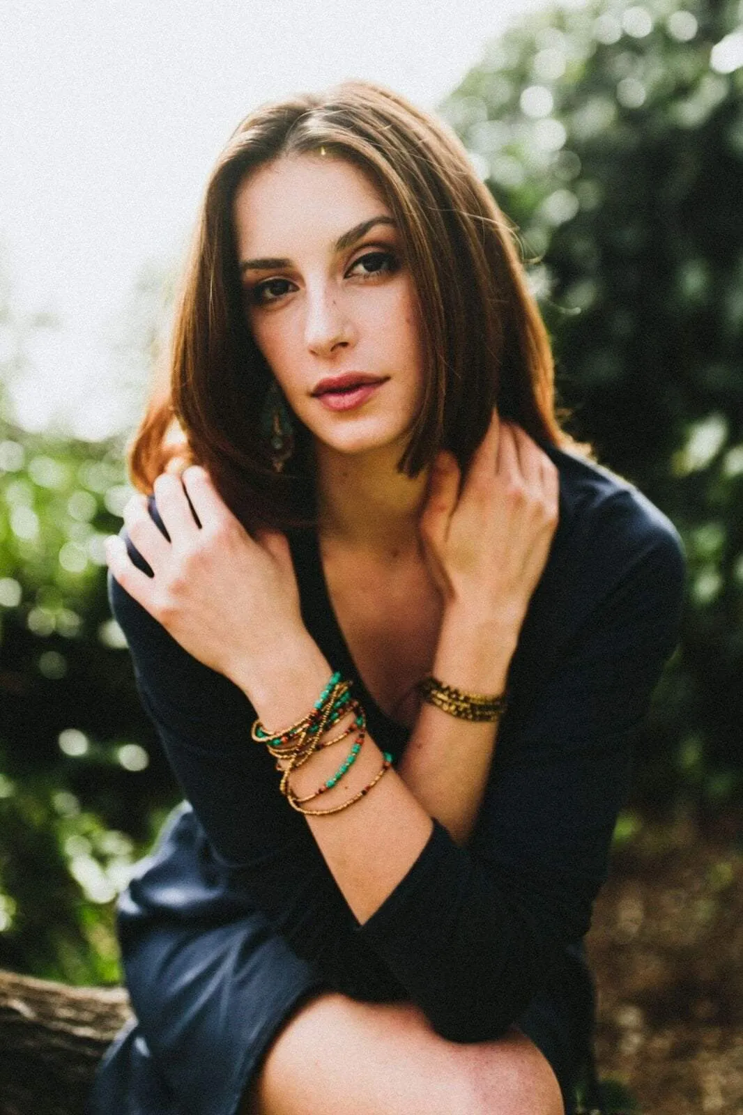 Colorful Turquoise and Gold Wrap Necklace