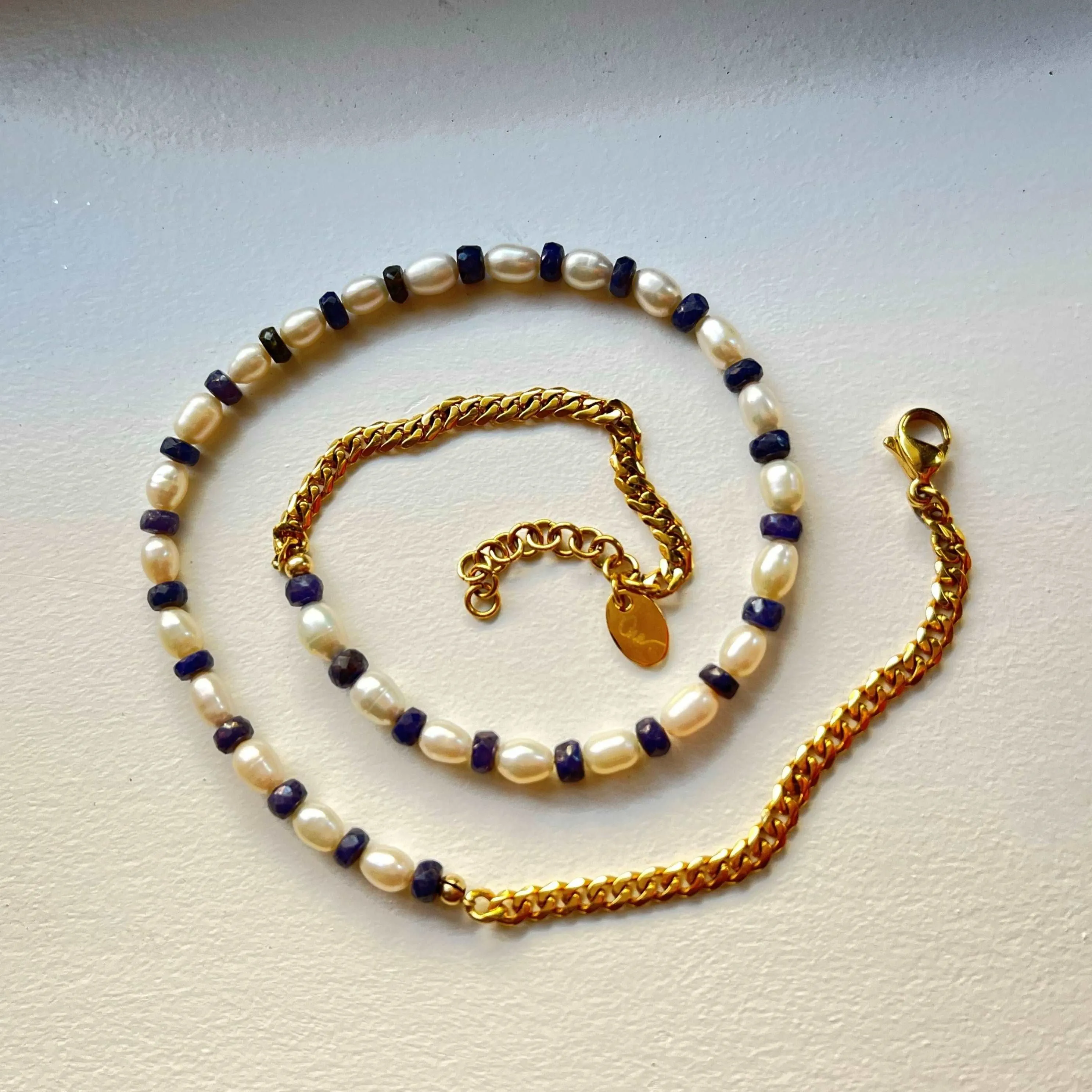 Concha Minis - Pearl Necklaces with Semi Precious Beads
