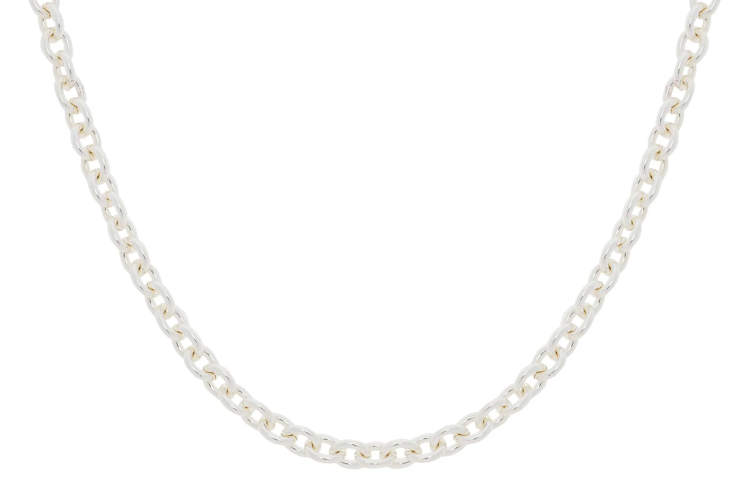 Crisar Chunky Silver Chain Necklace