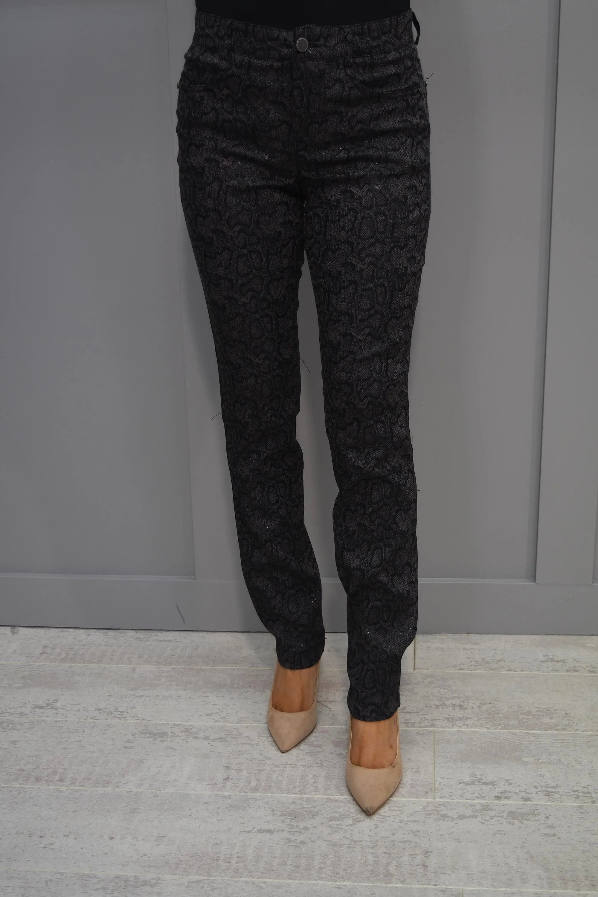 Cro Snake Print 5 Pocket Jean - 6840 330 1234