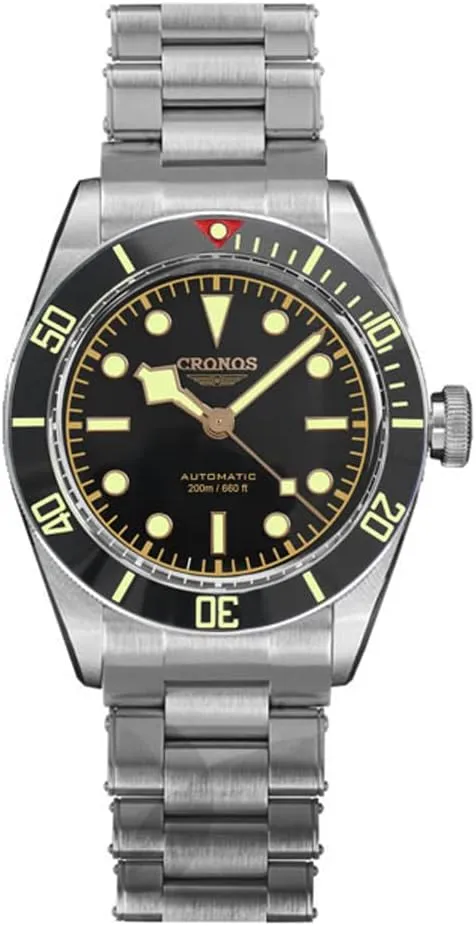 Cronos L6017 40mm Diver BB58 Vintage Luxury Men Watches PT5000 Sapphire Glass 20 Bar Automatic Mechanical Wristwatches