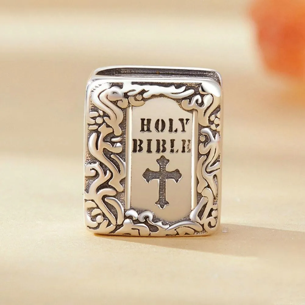 Cross Charm 925 Sterling Silver Bible Jewelry Constellation Birthstone Love Family Tree Faith Mom Charm for Pandora Charm Bracelet Necklace