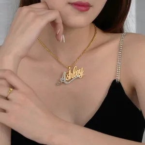 Custom Double 18K Gold Plated Name Necklace!
