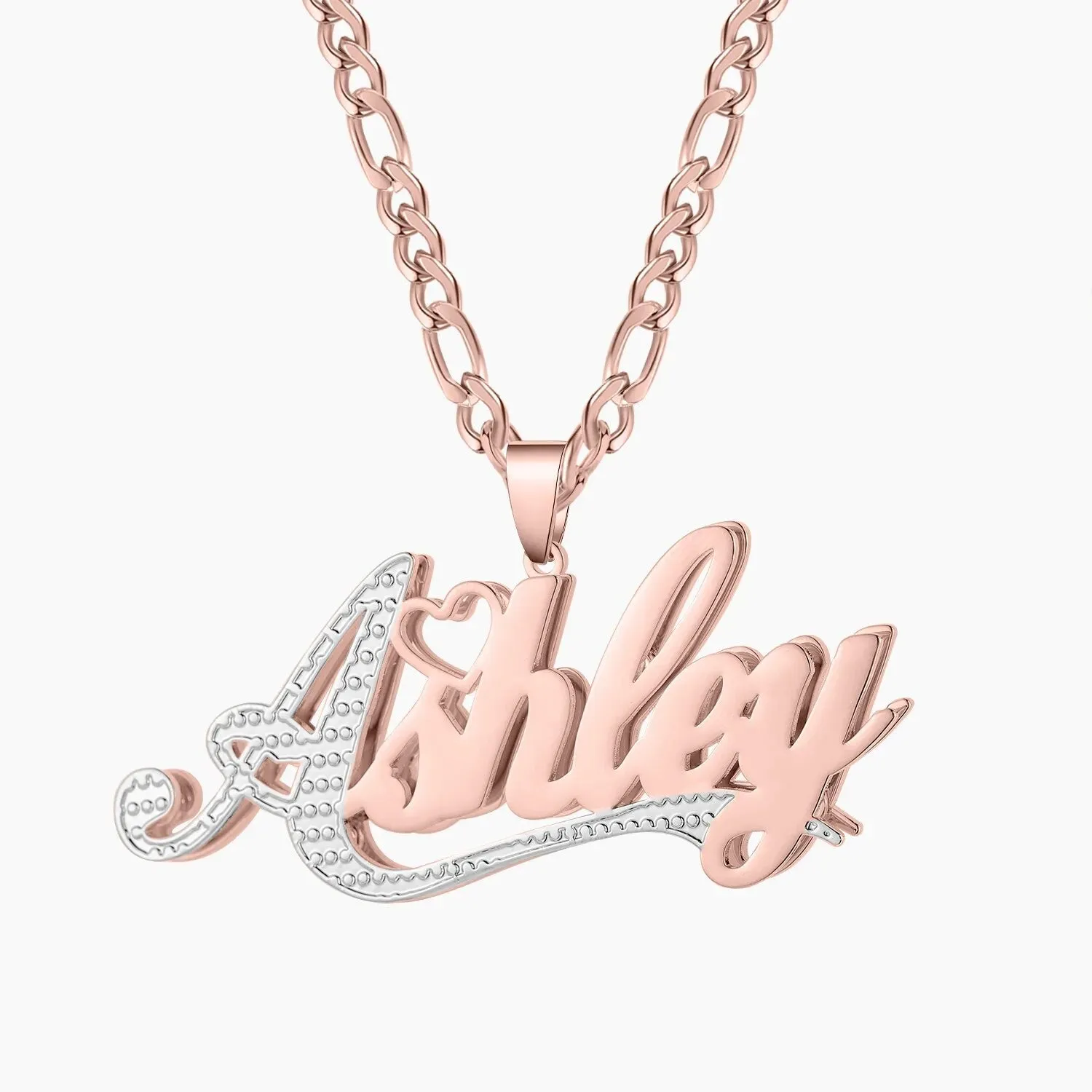 Custom Double 18K Gold Plated Name Necklace!