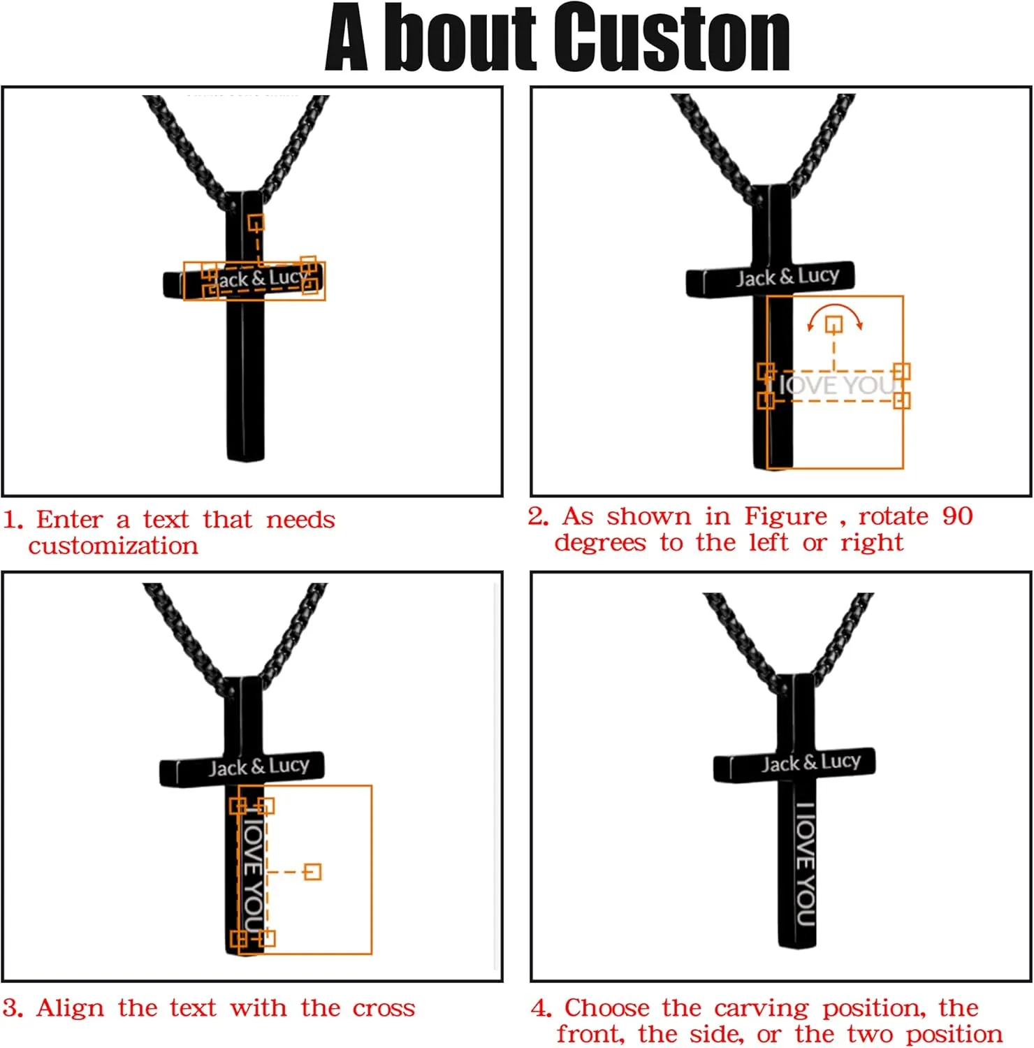 Custom Name Bar Pendant, Personalized Name Bar Necklaces for Women, Silver Personalized 4 Sided Vertical 3D Engraved Bar Necklace Jewelry Gift