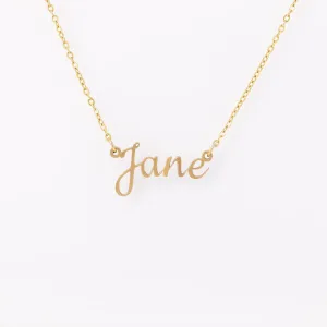 Custom Name Necklace in Personalized Script