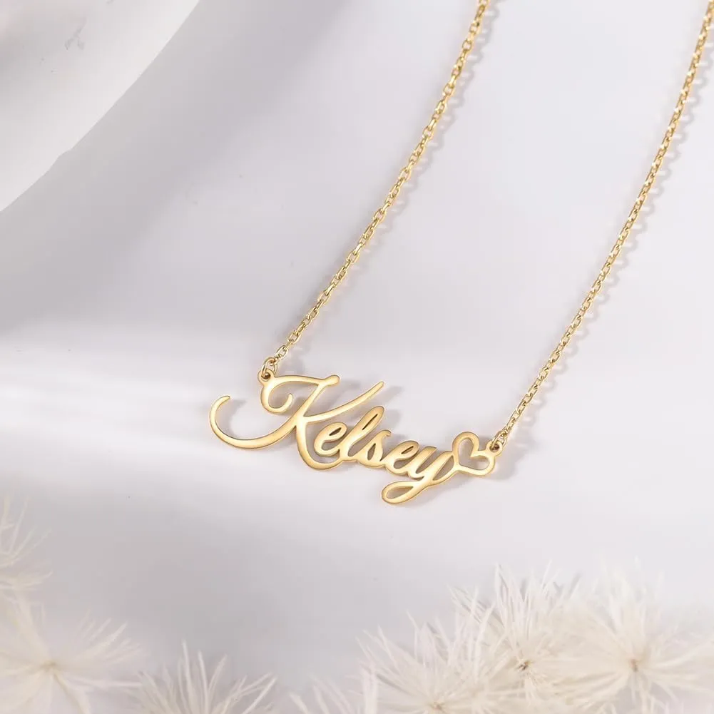 Custom Name Necklace Personalized Sterling Silver Necklaces for Women Customized Name Necklaces Pendant Jewelry Gifts for Women
