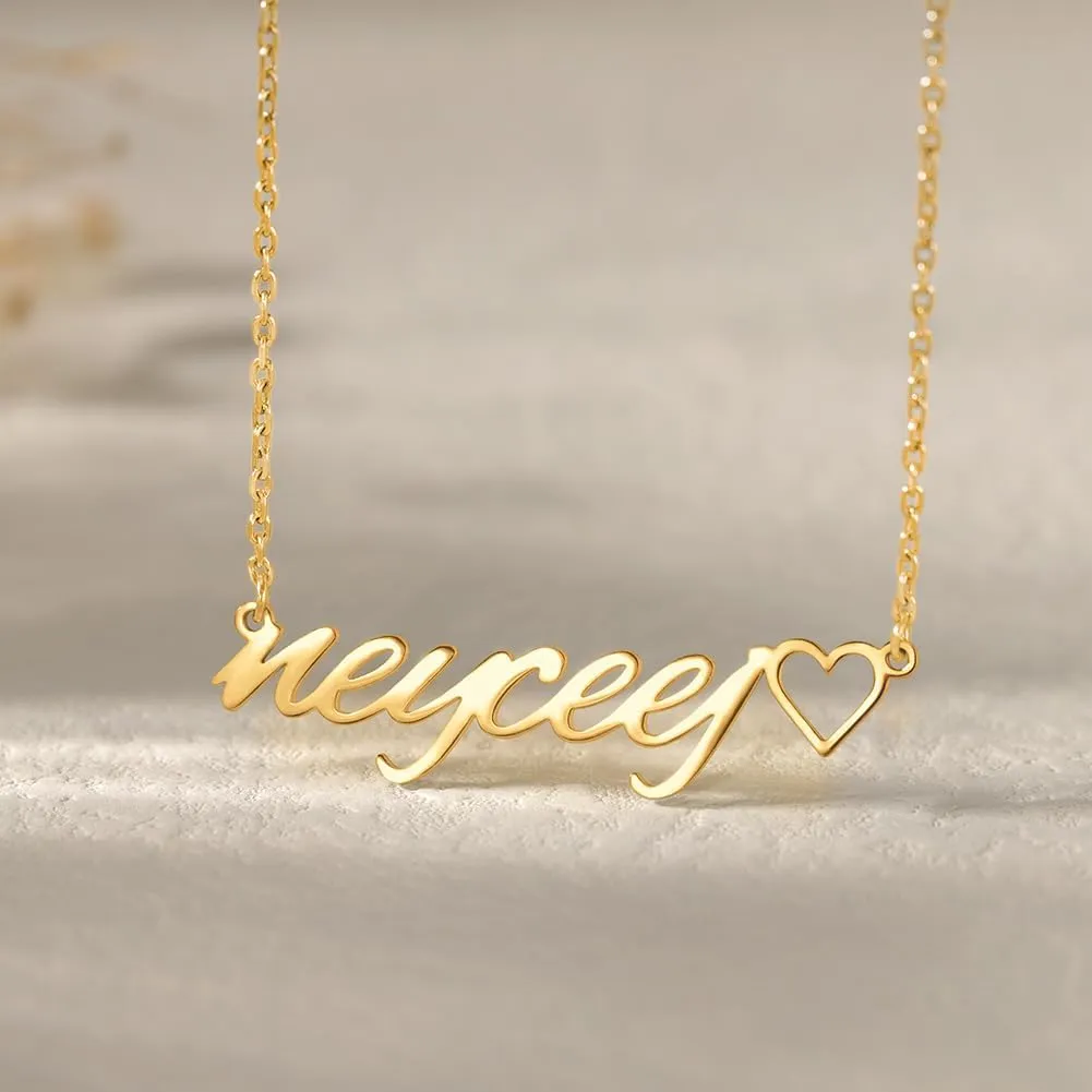 Custom Name Necklace Personalized Sterling Silver Necklaces for Women Customized Name Necklaces Pendant Jewelry Gifts for Women