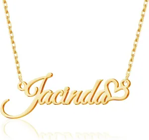 Custom Name Necklace Personalized Sterling Silver Necklaces for Women Customized Name Necklaces Pendant Jewelry Gifts for Women