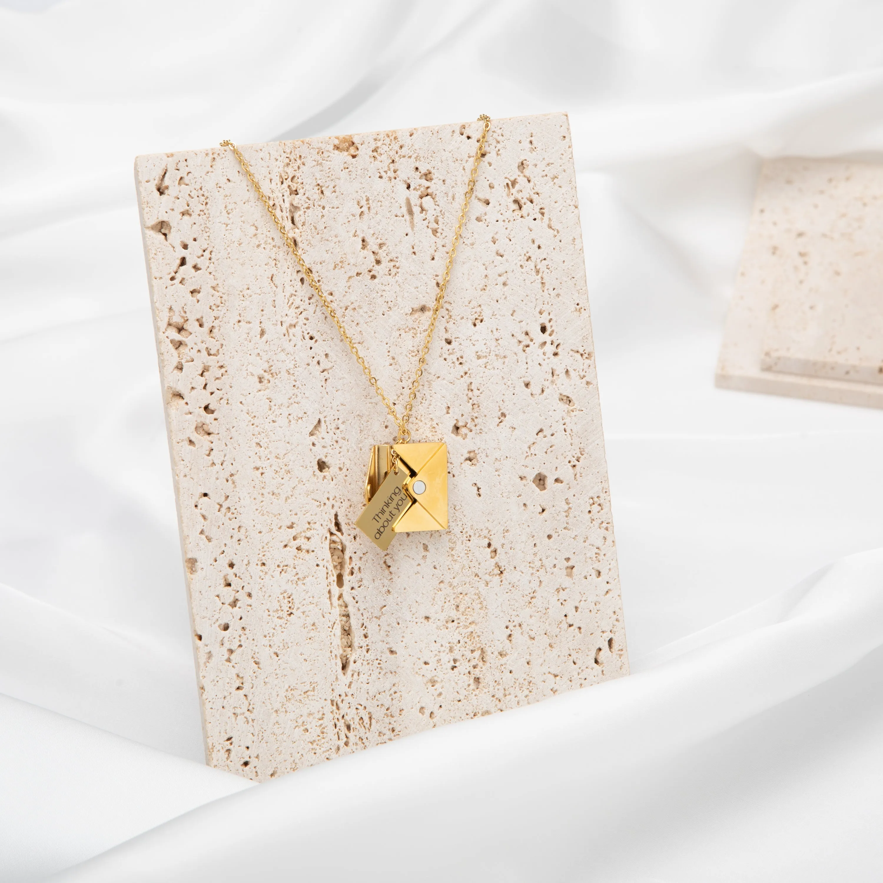 Customized Envelope Pendant Necklace