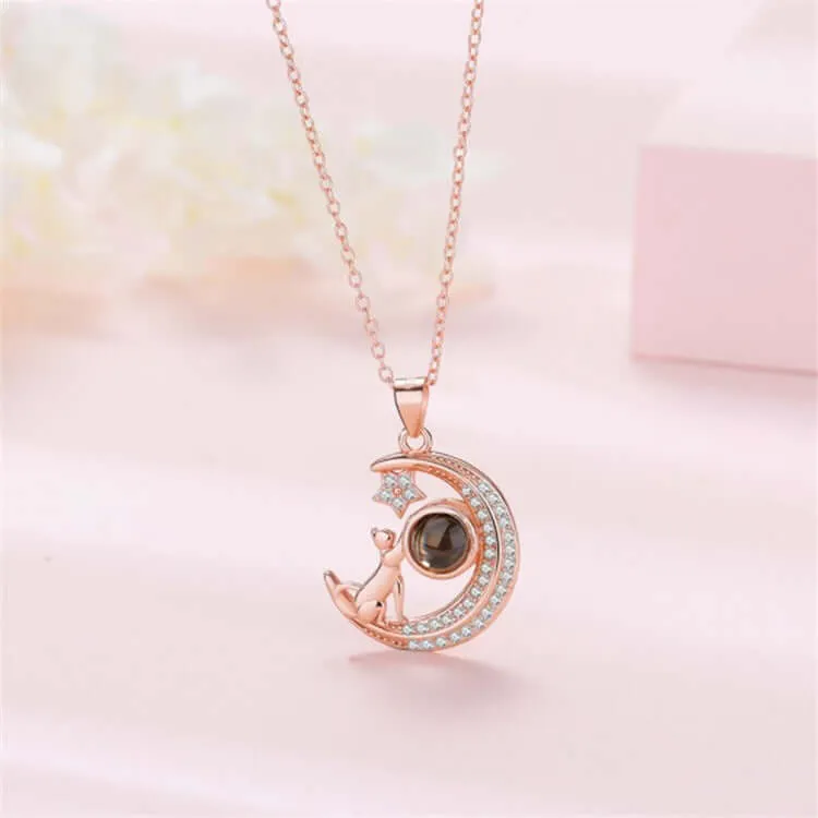 Cute Dog with Zircon with Picture Inside