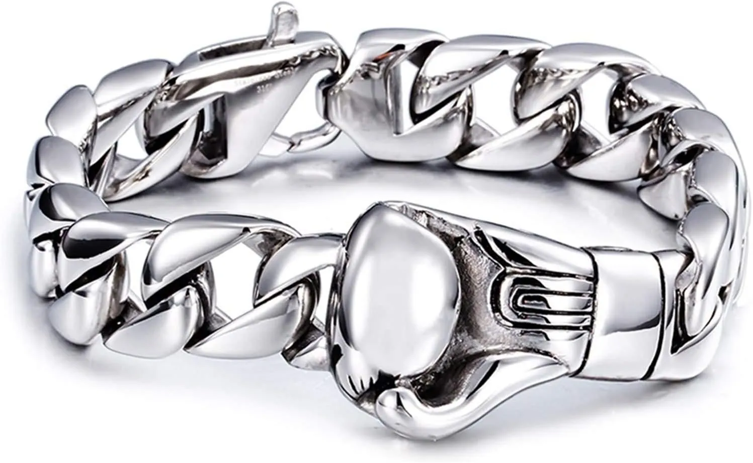 Daesar Bracelets Men Stainless Steel Boxing Gloves Silver Bracelets Chain Length 22CM