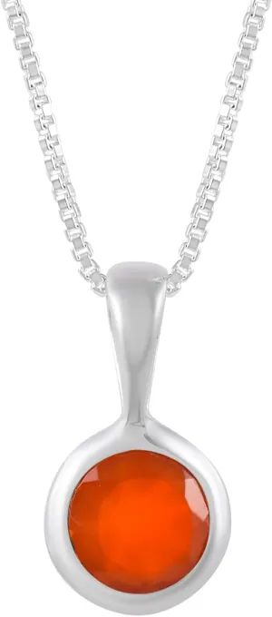 Dainty 8MM Natural Gemstone Pendant Necklace Solitaire Necklace Sterling Silver Natural Gemstone Pendant Necklaces Gold Necklaces for Women