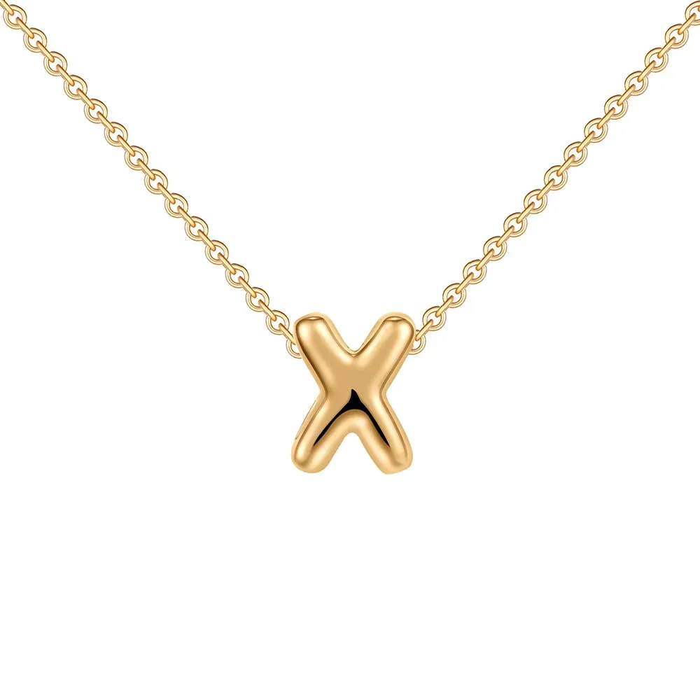Dainty Balloon Letter Necklace