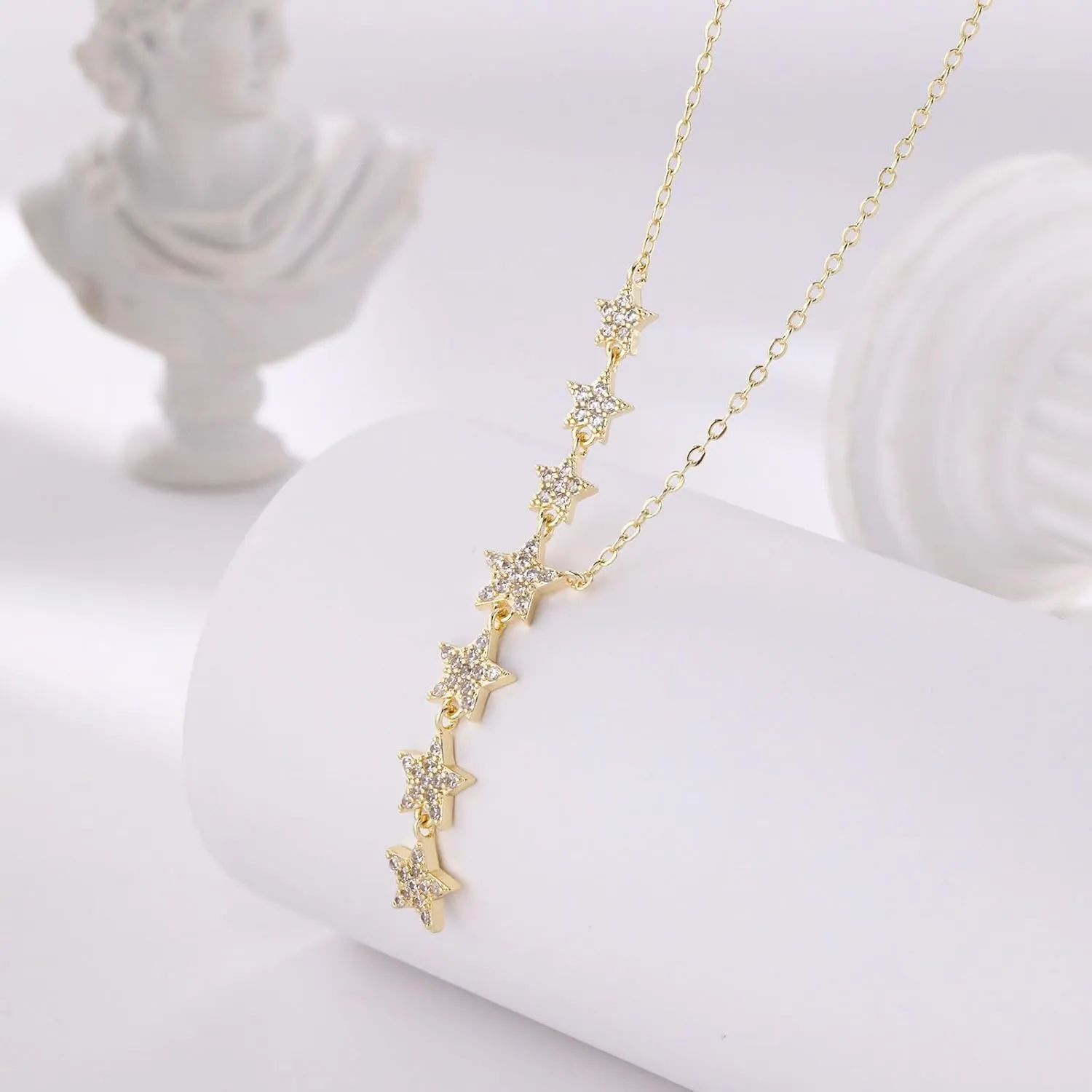 Dainty Gold Necklaces for Women 14K Gold Plated Cute Love Layered Necklace Trendy Beaded Necklace Minimalist Pendant Necklace Elegant Cuban Gold Necklace for Women Handmade Jewelry