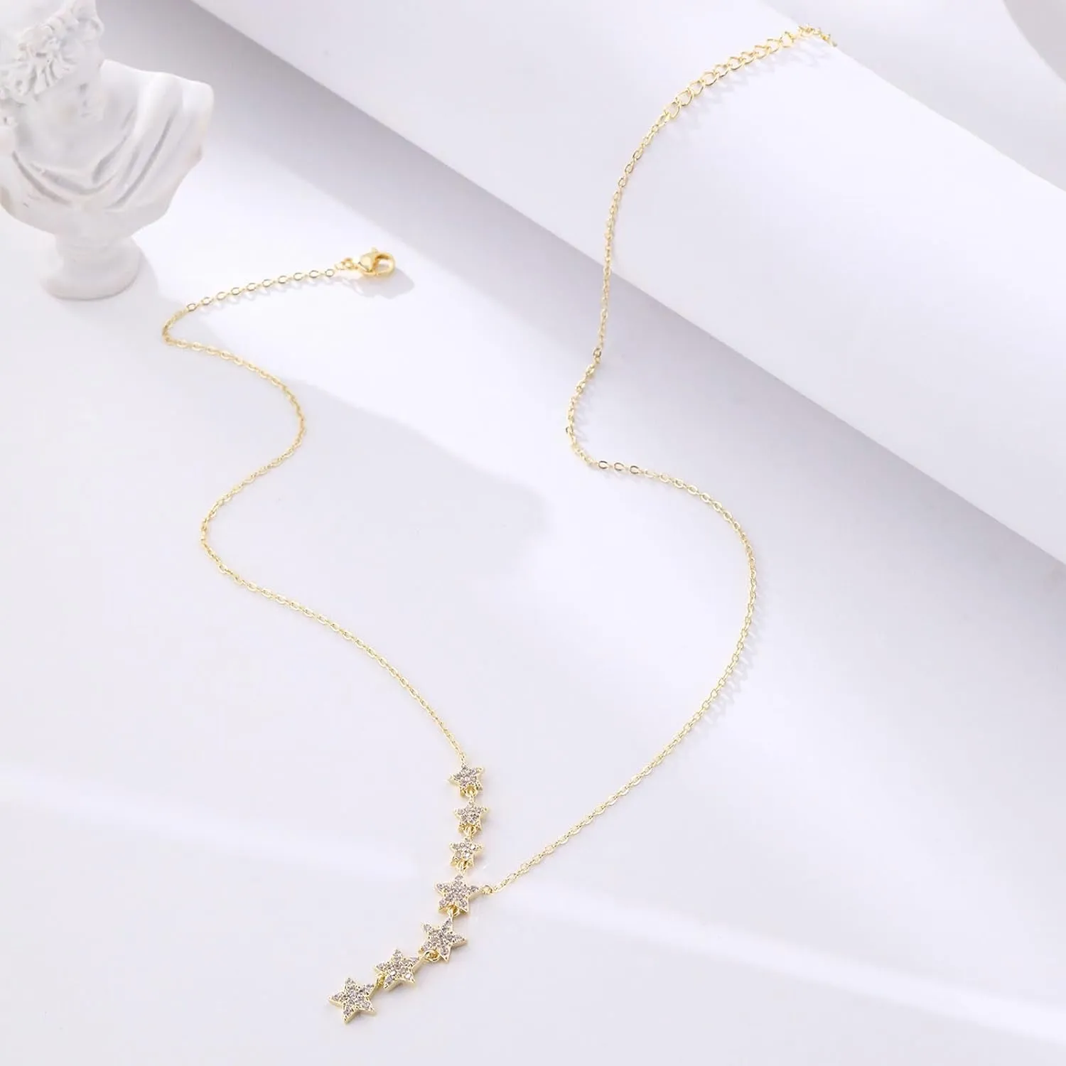 Dainty Gold Necklaces for Women 14K Gold Plated Cute Love Layered Necklace Trendy Beaded Necklace Minimalist Pendant Necklace Elegant Cuban Gold Necklace for Women Handmade Jewelry