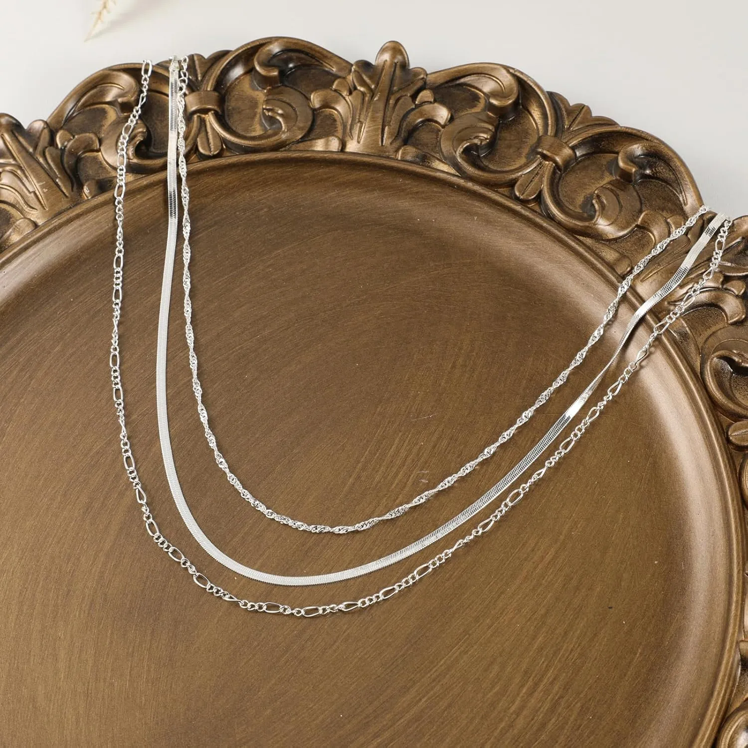 Dainty Layered Necklaces for Women Trendy Layered Gold Necklace Paperclip Box Chain Layered Necklace Set Jewelry Gifts for Women