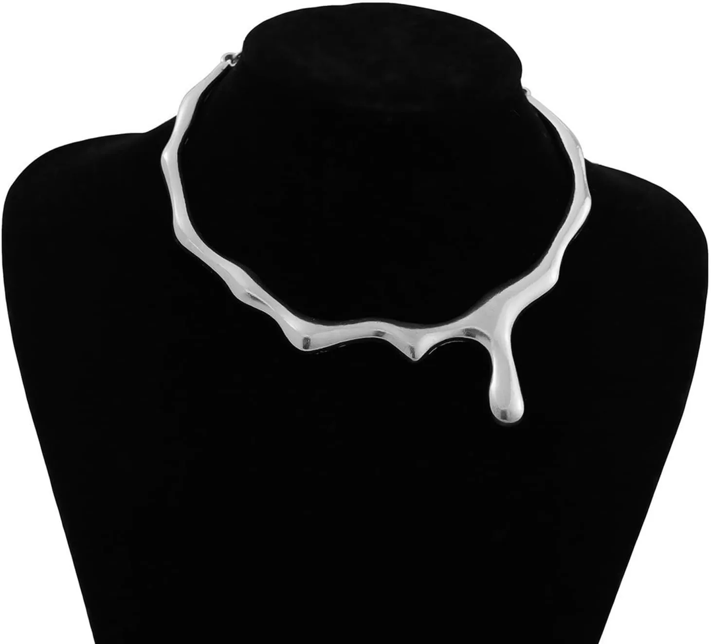 Dcfywl731 Chunky Gold Necklace Statement Necklace for Women Dainty Gold Chunky Irregular Choker Necklaces for Women Trendy Gifts