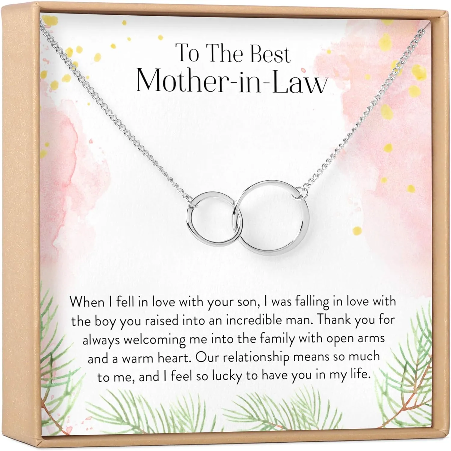 Dear Ava Necklace Gift For Women and Girls - Adjustable Modern Jewelry Pendant Love Gifting Idea for Her with Heartfelt Card - Long Distance Gifts for Your Loving Ones