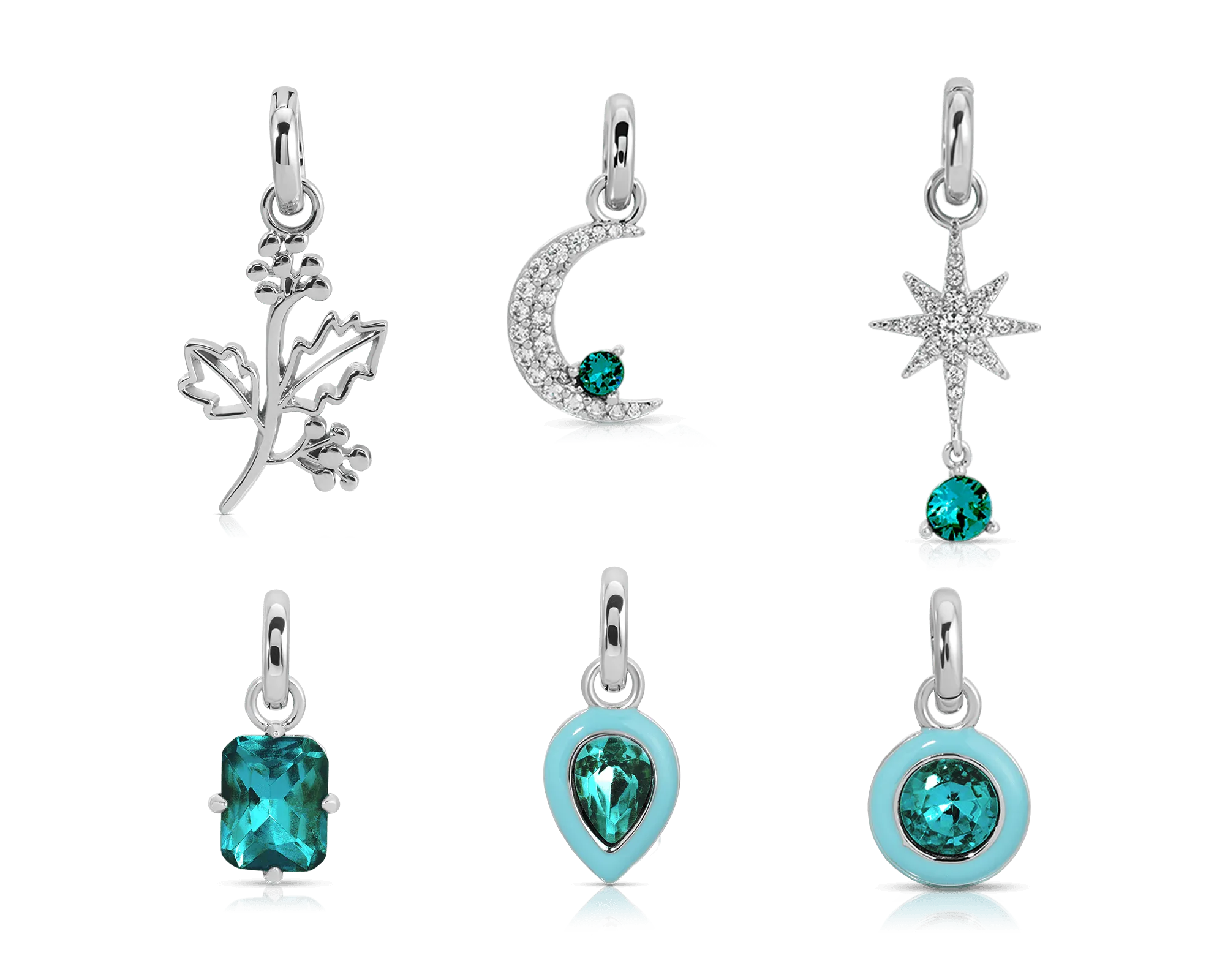December Turquoise Birthstone Charm - Jewel Candle
