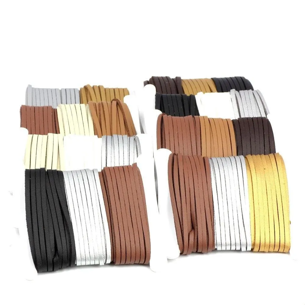 Deluxe Faux Suede Leather Cord Craft Kit for Beautiful DIY Jewelry Creations