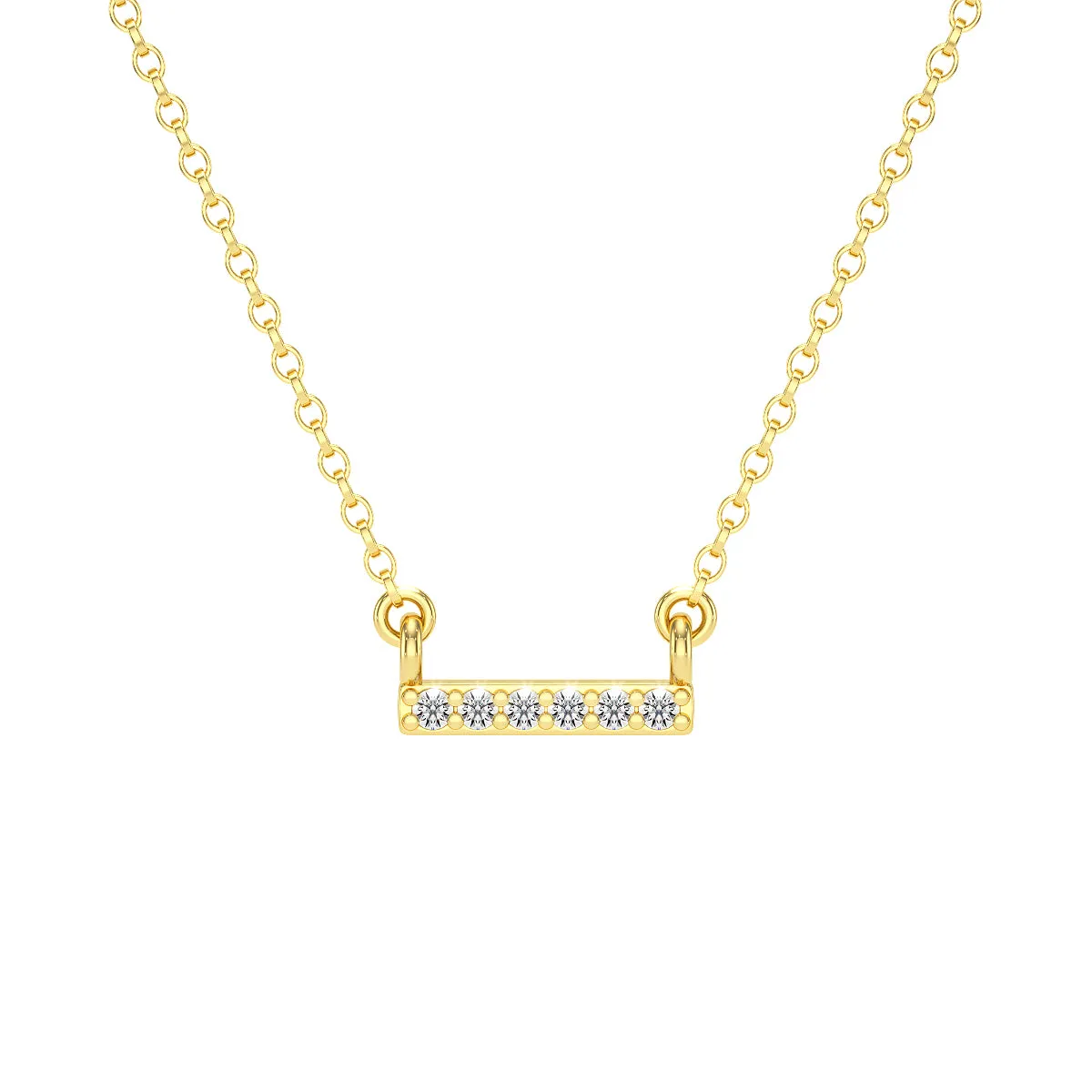 Diamond Bar Necklace