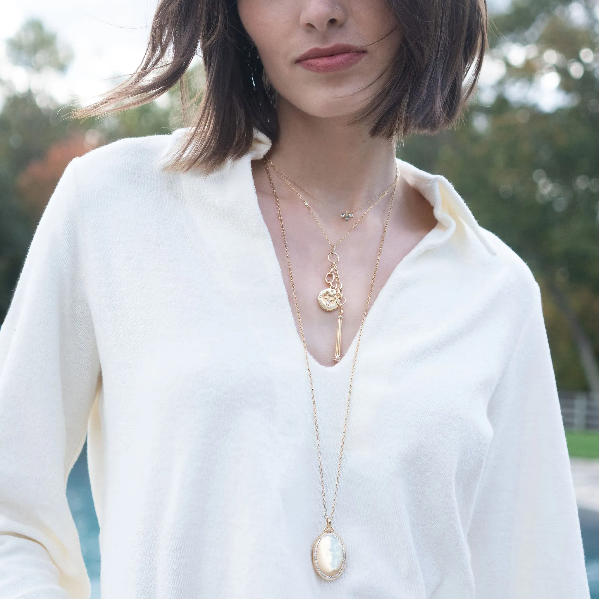 Diamond Critter Bee "Creativity" Necklace
