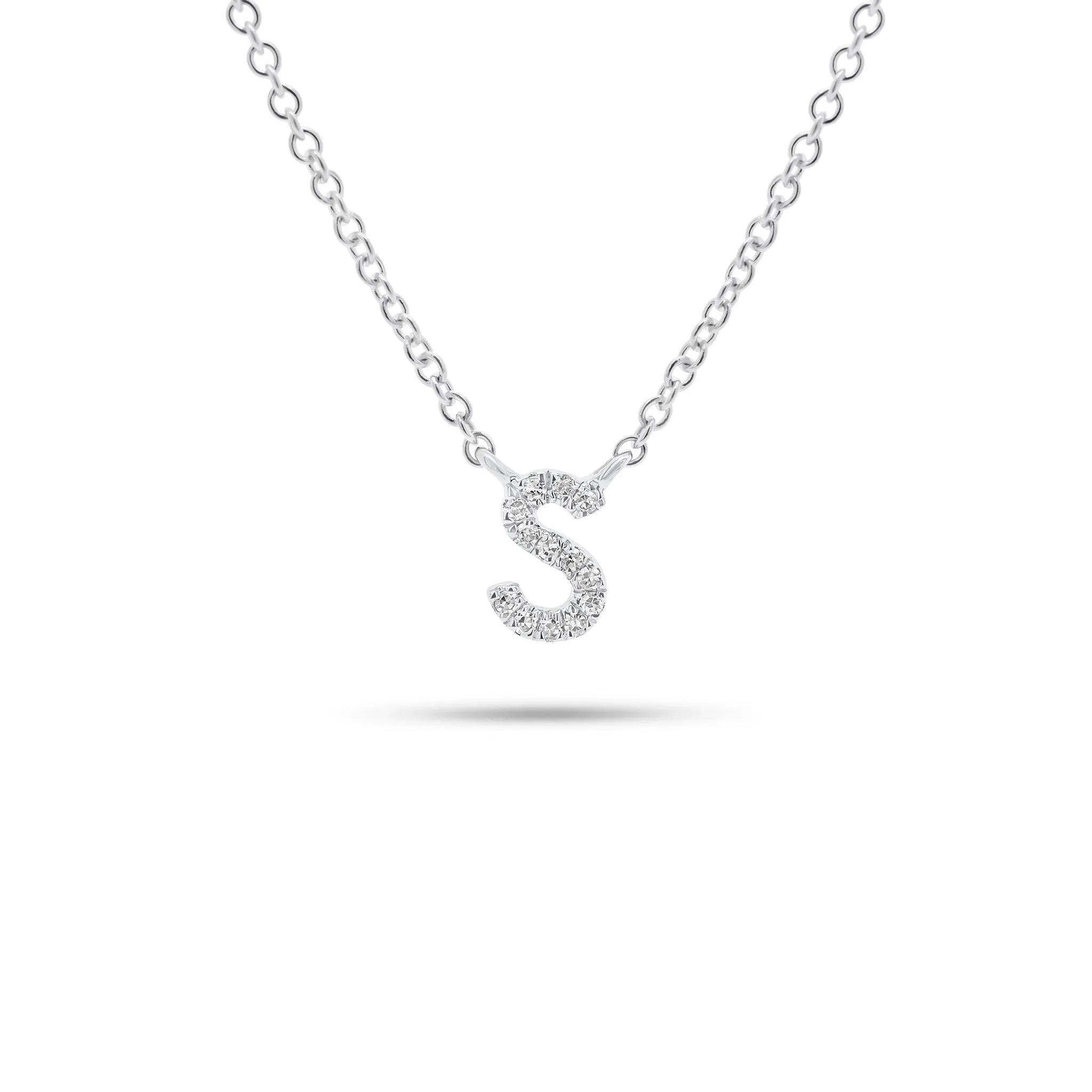 Diamond Initial Pendant Necklace