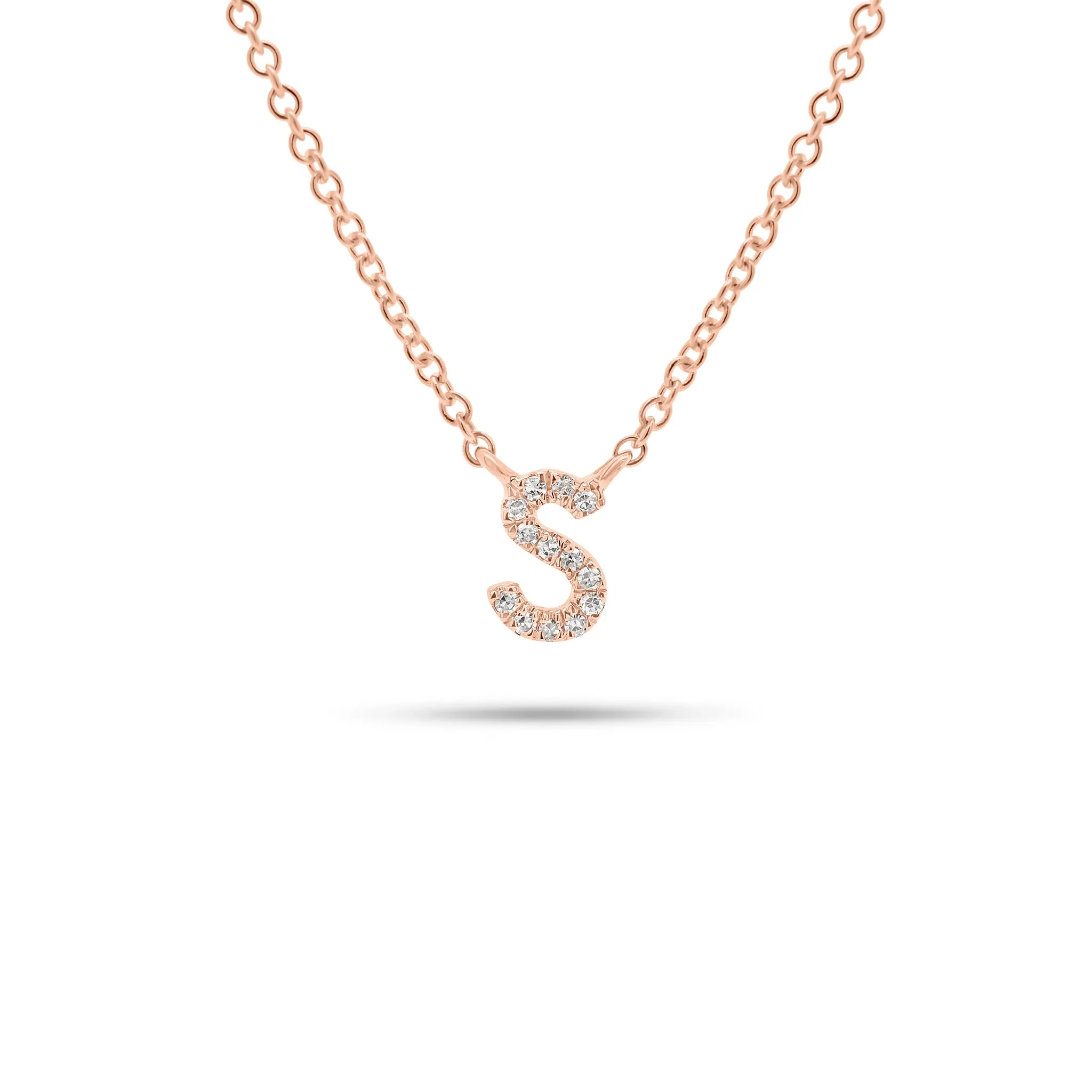 Diamond Initial Pendant Necklace