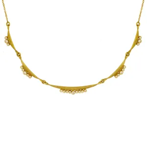 Diamond Scallop Necklace by Laurie Kaiser