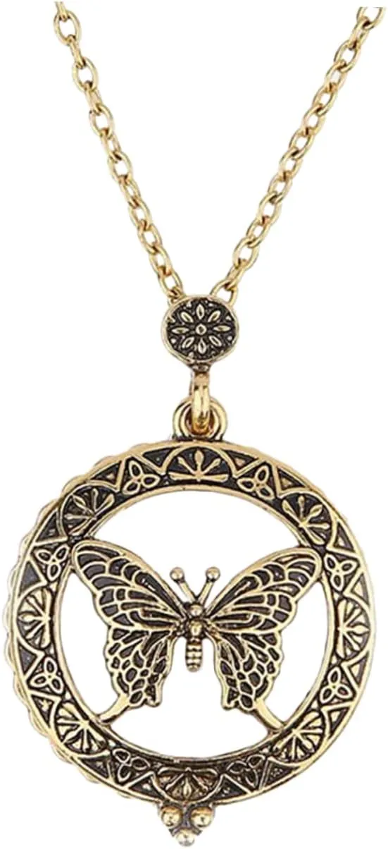 Didiseaon Pendant Necklace for Women Glass Magnifying Jewelry Trendy Minimalist Necklace Necklaces for Women