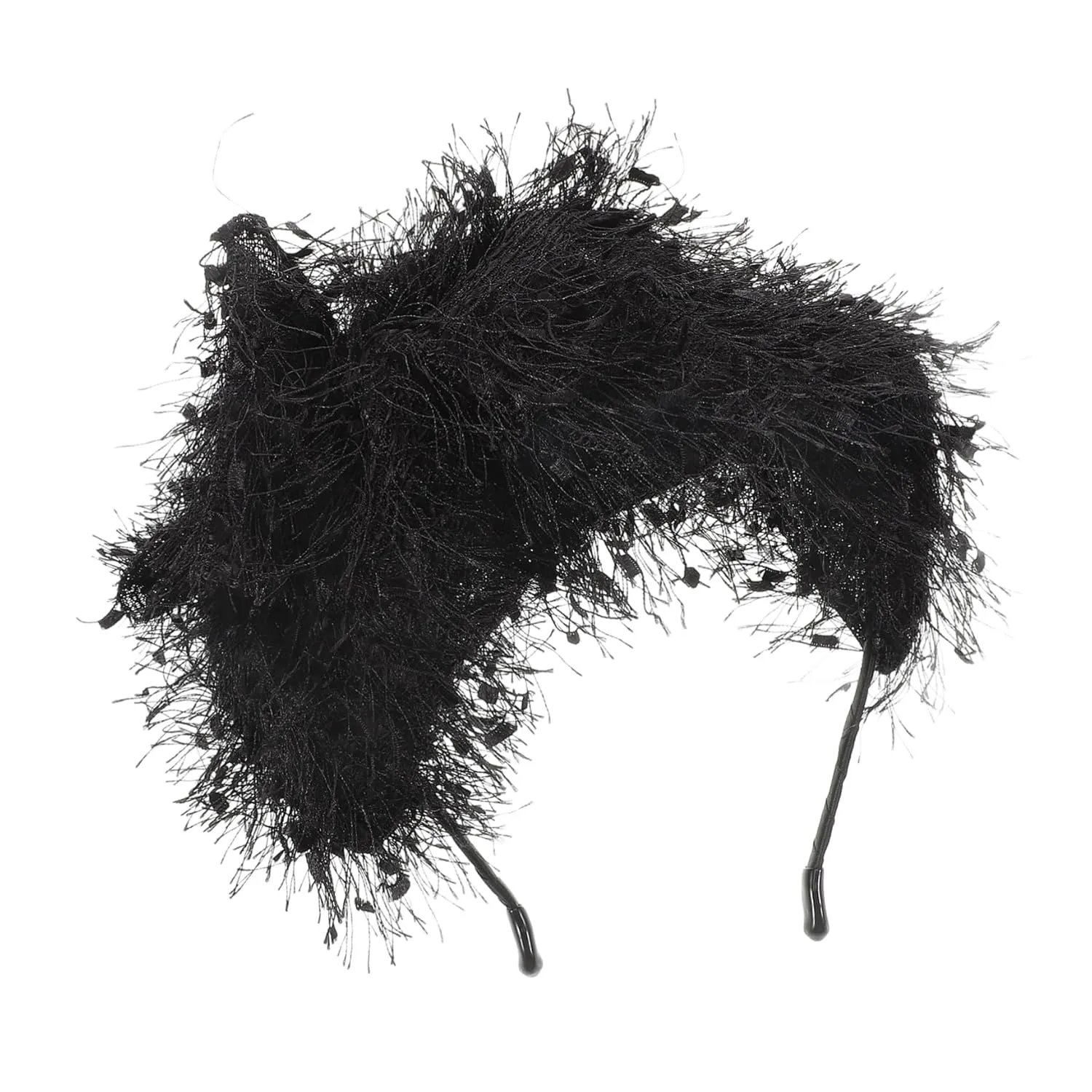 Didiseaon Vintage Tassel Headband with Birdcage Veil Elegant Pillbox Hat for Women for Tea Parties Weddings and Special Occasions Charming Black Design