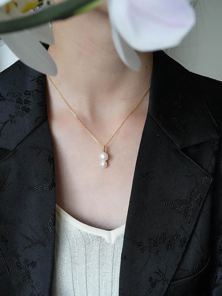 Double Layer Pearl Necklace